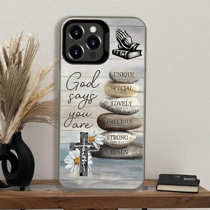 God Cross Wood Grain Phone Case Compatible with iPhone 15 Pro Case - color: Pattern 3, size: for iPhone 15 Pro