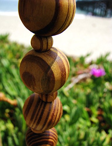 Super Jumbo Holy Mix Beads sanctified Rosary Natural Wood Chain Jesus Cross XL Large 42" Inches Wall Rosario