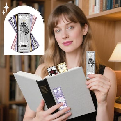 100 Pcs Tarot Bookmarks Dark Romance Book Marks for Book Lovers - color: Book Lovers