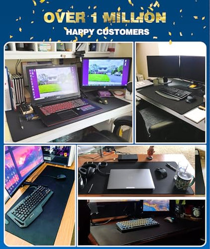 KTRIO Large Gaming Mouse Pad Desk Mat for Gamer, 35.4" x 15.7", Black, XXXL - color: Black Stealth, size: 35.4l x 15.7w Inches