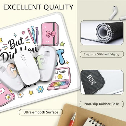 Funny But Did You Document It Mouse Pad for Coworkers HR Nurses - color: Rainbow & Pink