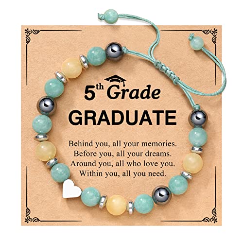 UPROMI To My Daughter/Granddaughter/Niece Bracelet Gifts for Girls - style: 5th Grade Graduate