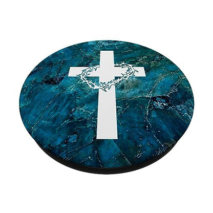 Cross - Jesus Christ PopSockets Adhesive PopGrip - style: Adhesive PopGrip