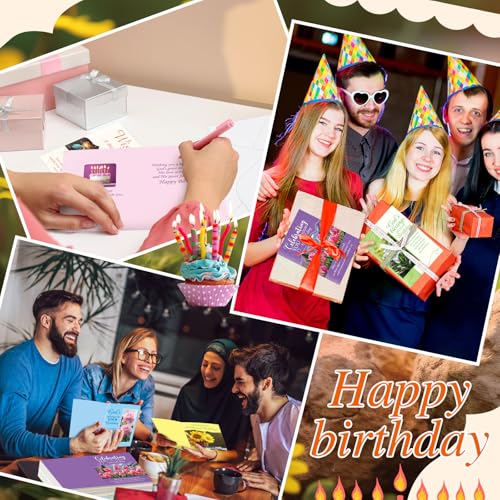 Motiskyy 48 Pack Religious Christian Birthday Cards Bulk with Scripture Assorted Bible Verse 4.5 x 6.2 Inch Christian Blessings Birthday Greeting Cards with Envelopes and Stickers (Warm Message Style) - style: Warm Message Style