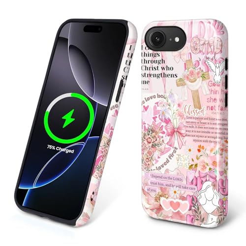 Magnetic Case for iPhone 16e, Compatible with Magsafe PC Hard Shell & Silicone Inner Bumper Anti-Scratch Full-Body Cover Shockproof Slim Design Retro Newspaper Collage Religious Jesus - color: Retro Newspaper Collage Religious Jesus, size: iPhone 16e