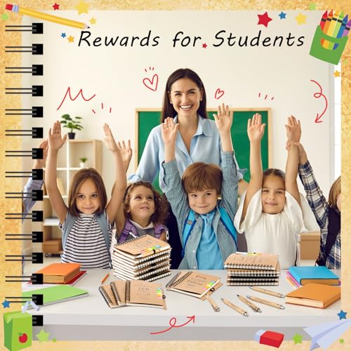 150 Pcs/50 Set Christian Gift Bulk Include Spiral Notebook Bible Ballpoint Pen Note Strip Prayer Journal for Women Religious Gift for Back to School Classroom Church Member Staff Coworker Teacher