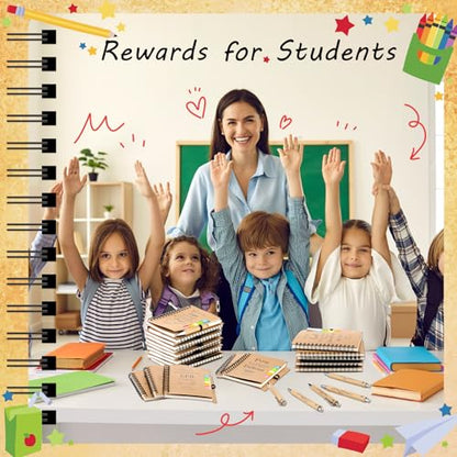 150 Pcs/50 Set Christian Gift Bulk Include Spiral Notebook Bible Ballpoint Pen Note Strip Prayer Journal for Women Religious Gift for Back to School Classroom Church Member Staff Coworker Teacher
