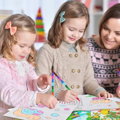 BenLouis 24 Insect Mini Coloring Books with 24 Crayons for Kids Bulk - style: Insects