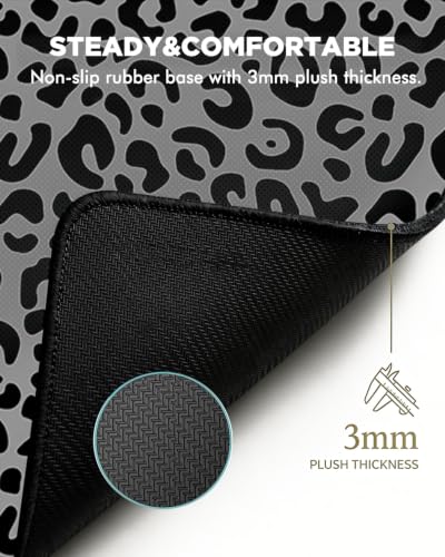 Mouse Pad, Desk Mat, 31.5x11.8in Large Mousepad, Leopard Print - color: Leopard Print