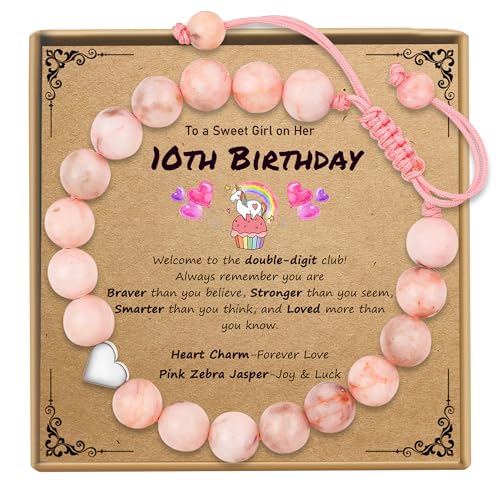 Sereney Birthday Gifts for Girls, 1-16 Year Old Girl Birthday Bracelet Gift - style: 10th Bday
