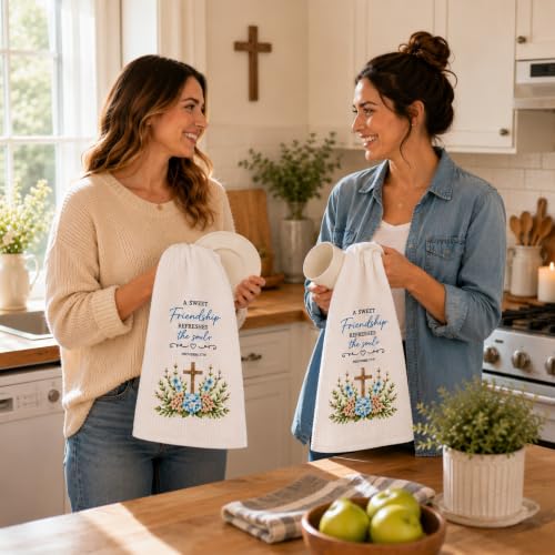 2-Piece Christian Gifts for Women, Friendship Gifts for Women, Towel Set