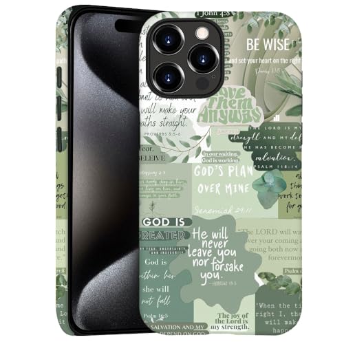 Case for iPhone 16 Pro - Slim Fit Anti-Scratch Phone Case for Girl Women - Bible Verses Christ Jesus God (Frosted) - color: Bible Verses Christ Jesus God, size: iPhone 16 Pro