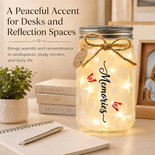 Sympathy Gifts for Loss of Loved One, Cardinal Memorial Gift, Mason Jar - color: Cardinal Memorial