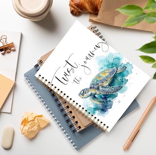 Sea Turtle Ocean Notebook, Coastal Beach Animal Journal for Women, Sea Turtle Gifts for Women Lovers, Ocean Marine Biology Spiral Notebook Journal 5.5x8.3 - color: Color 18