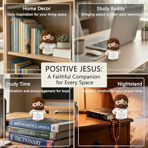 Grandson Gifts from Grandma Jesus Stuffed Animal Plush Doll Grandson Graduation Gifts - style: Grandson