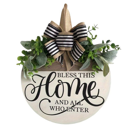 Spring Summer Decorations Wreath Welcome Home Sign for Front Home Door Decorations Outside All Seasons