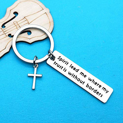 Xiahuyu Christian Keychain - Bible Verse Baptism & Communion Gift - Inspirational Religious Gifts for Women & Men - color: Christian-4