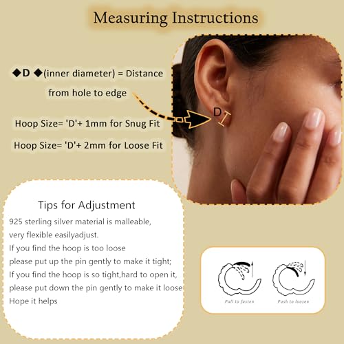 Small Gold/Silver Hoop Earrings for Women - color: Dangle Cross-Gold