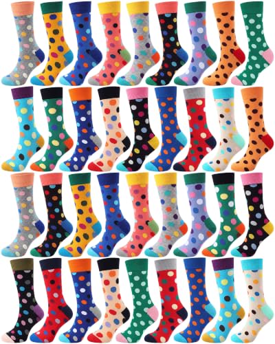 Vabean 36 Funny Men's Socks - color: Dot Pattern