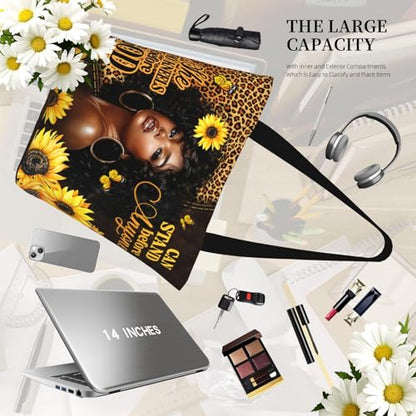 Bible Tote Bags For Women Religious Church Bag Christian Tote Bags Inspirational For Women Organizer Christian Gift - color: African Women
