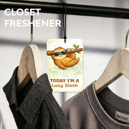 Funny Animal Car Air Freshener 4 Pack,Angry Duck,Serious Goose,Lazy Sloth,Fearless Sheep Hanging Scented Fresheners for Cars Mirror,Cute Meme Car Air Fresheners for Closet Books,Gag and Novelty Gift - color: 4 Moods