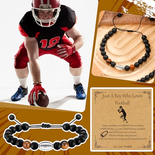 12 Set Sport Adjustable Bracelets Gift - color: Black, size: Football