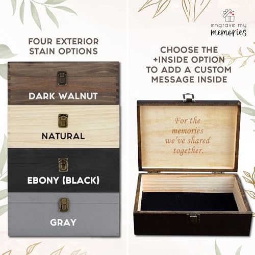 Gifts for Grandpa or Dad, Personalized Family Tree Memory Box, Father's Day - style: 20. Dad Family Tree