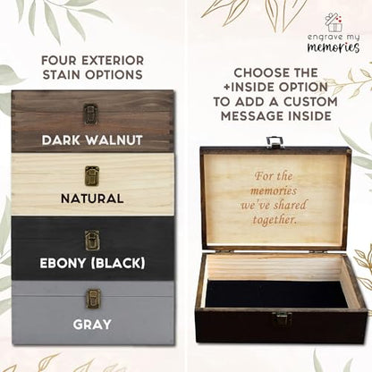 Gifts for Grandpa or Dad, Personalized Family Tree Memory Box, Father's Day - style: 20. Dad Family Tree