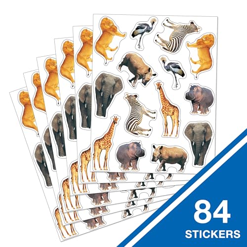 Carson Dellosa Wild Animals Serengeti Stickers, Teacher Reward Decal Pack - style: Wild Animals