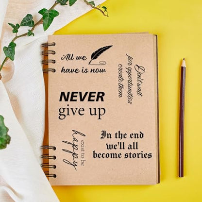 50PCS Transparent Inspirational Stickers, Black Quote Stickers - style: PET Black