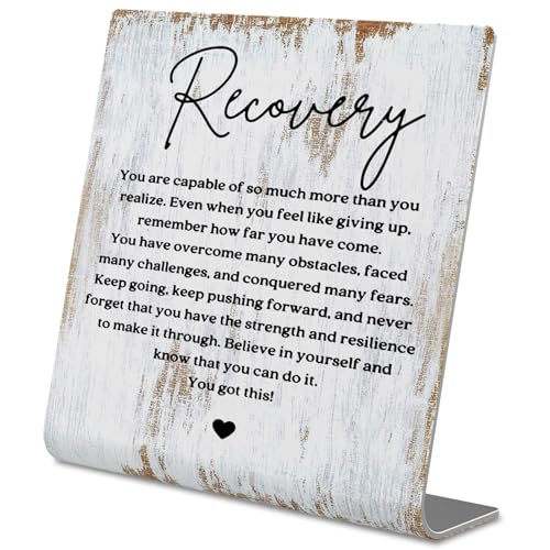 TRCENDE Gifts For Him Recovery Gift, Recovery gifts for women, Sobriety Anniversary, Sober Anniversary, Sobriety Gift, New Beginnings Gift For Her, Home Office Metal Sign Plaque XLk224 - style: Recovery