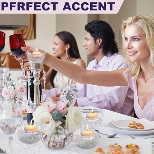 72 Pack 2-Inch Floating Candles - Perfect for Weddings and Events - White - color: 72-White floating