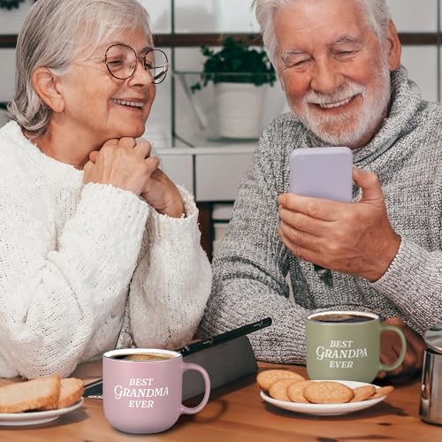 Christian Art Gifts Large Ceramic Microwave/Dishwasher Safe Coffee & Mug - color: Pink/Grandma, size: 14 Ounces