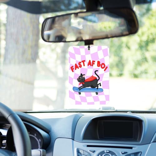 Funny Car Air Freshener 4 Pack,Animal Hanging Air Fresheners with Possum,Cat,Dog & Capybara - color: Animals