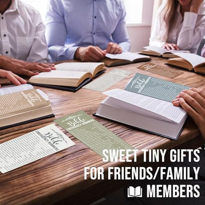 Motiskyy 100 Pcs Bible Emergency Numbers Bookmark Gift, Morandi - color: Morandi