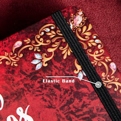 B5 Hardcover Journal for Women & Men -Butterfly Aesthetic Lined Notebook - color: Red