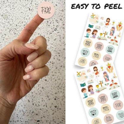 600PCS Religious Christian Stickers for Kids, Sunday School & Easter Crafts