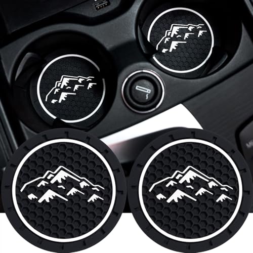 2Pcs 2.75 Inch Mountain Cup Holder Insert Coaster Diameter Oval Tough Vehicle Travel Auto Mountain Car Accessories - color: cup-mountain