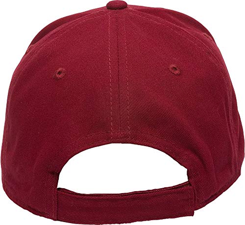 Faith Over Fear Embroidered Structured Adjustable One Size Fits All US Flag on Bill Hat - color: Red300, size: 0