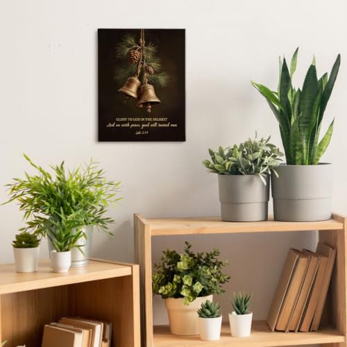 SHQIEUDH Christmas Christian Bible Verse Wall Art Decor Framed 11x14 - color: christmas-06