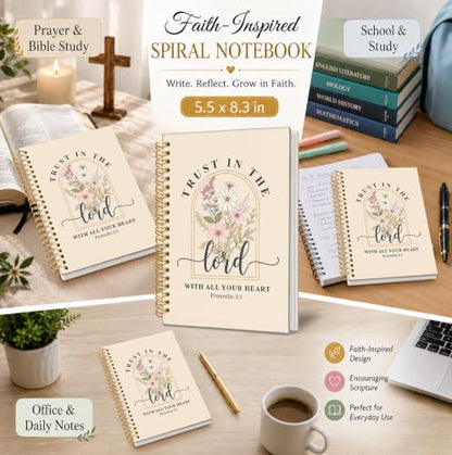 Bible Journal Notebook, Inspirational Christian Gifts for Women - color: The Bible of Flowers