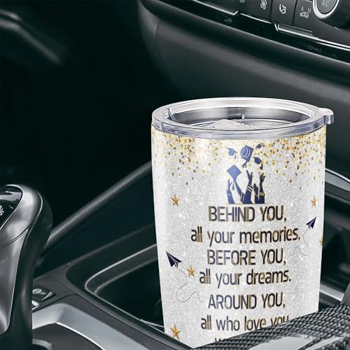 Personalized Graduation Tumbler Class of 2026, Stainless Steel Insulated Travel Coffee Mug with Lid 20 Oz 30 Oz Custom Senior Cup, Gifts for Him Her Women Men Friends - color: Graduation 501