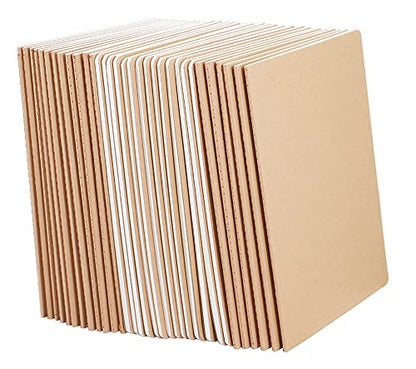Wotion Kraft Lined Notebook 32 Pack, A5 Journal, 8.3" x 5.5", 60 Pages Thick No Bleed Paper, Soft Cover Bulk Notebooks for Students Office Travel - style: 32pack Lined page