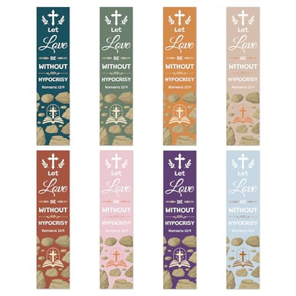 8Pcs Religious Bookmarks Christian Bible Verses Gifts for Women Men Catholic Gifts Baptism Spiritual Inspirational Gift Christmas Birthday Presents for Mom Friends Sister Church Supplies - color: Catholic Bookmark