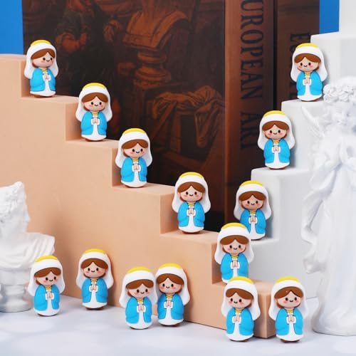 20 Pcs Little Virgin Mary Figurines Mini Virgin Mary Figures