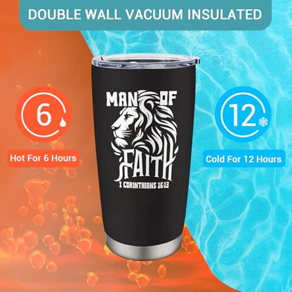 Christian Gifts for Men, Man of God Coffee Tumbler 20oz
