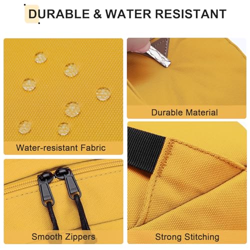 VX VONXURY Kids Backpack for School Travel,16.7 Inch Lightweight Bookbag - color: Yellow
