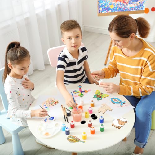 Christian Religious Wooden Craft for Kids VBS DIY Magnets Decor 24Set