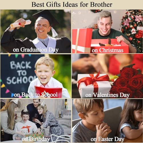 EFVISD Cross Bracelet Gifts for Boys Girls Christian Religious Gifts - color: Brother
