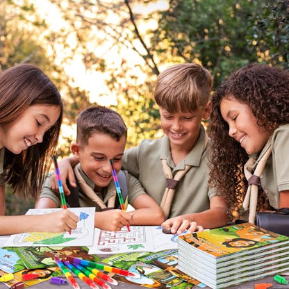 BenLouis 24 Pcs Jungle Safari Mini Coloring Books for Kids Party Favors - style: Safari Animals